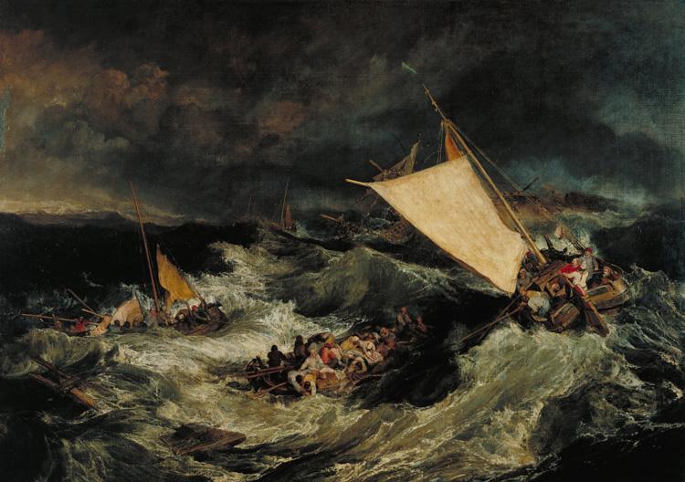 Joseph Mallord William Turner The Shipwreck (mk31) Sweden oil painting art